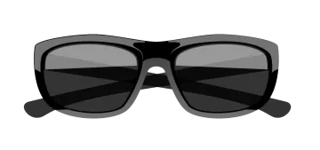 a pair of sunglasses with black lenses