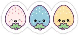 cute easter egg stickers