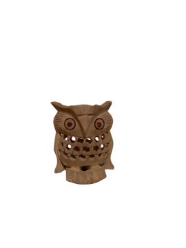 an owl head on a white background