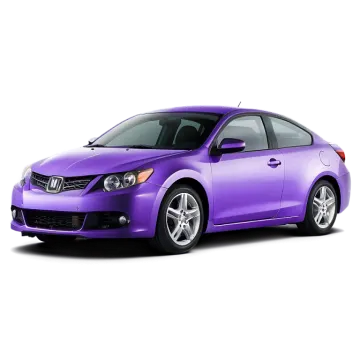 a purple car on a white background