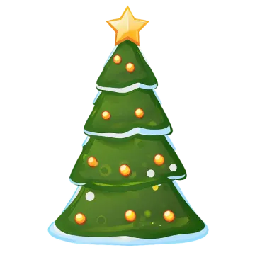 a christmas tree with a star on top