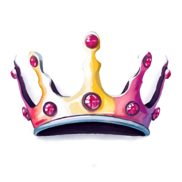 a colorful crown on a white background