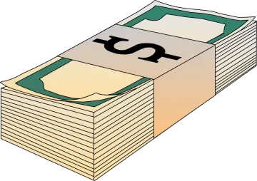 a stack of money