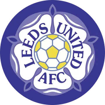 a soccer ball in the center of a blue and yellow circle
