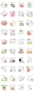 a bunch of cartoon characters with different expressions
