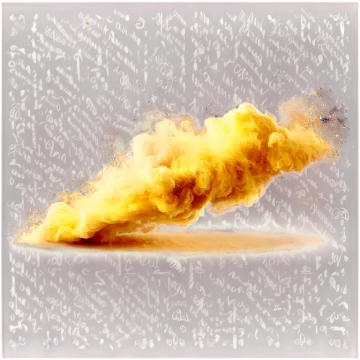 an image of a yellow explosion on a white background