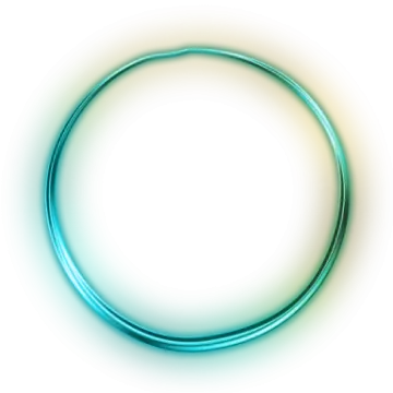 a blue ring on a white background
