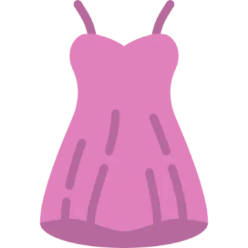 a pink dress