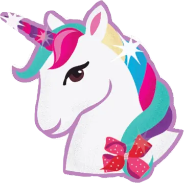 a unicorn with a bow on its head