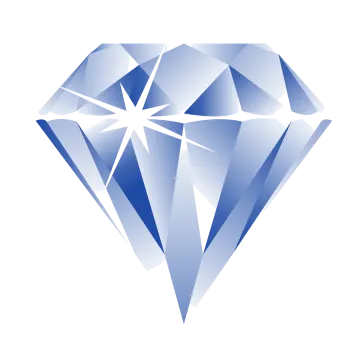 a diamond on a white background
