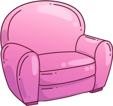 a pink chair