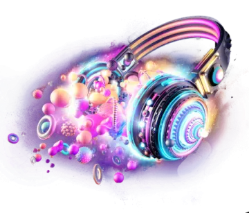 a pair of headphones on a white background