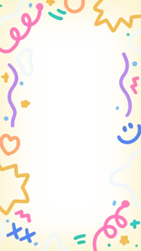 a frame with colorful streamers vector