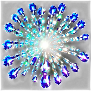 a picture of a flower made out of blue and green lights