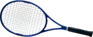a tennis racket on a white background