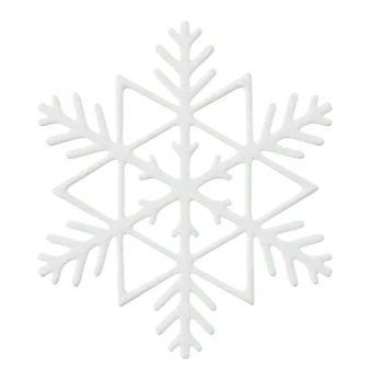 a white snowflake