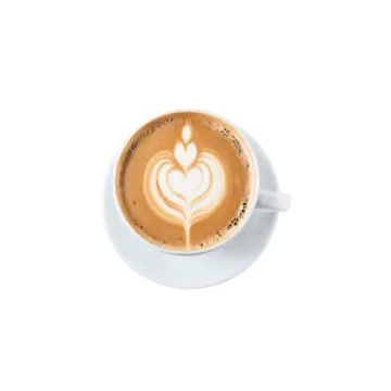 a cup of coffee with a heart drawn on it