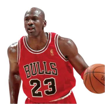 a man in a red jersey holding a basketball ball