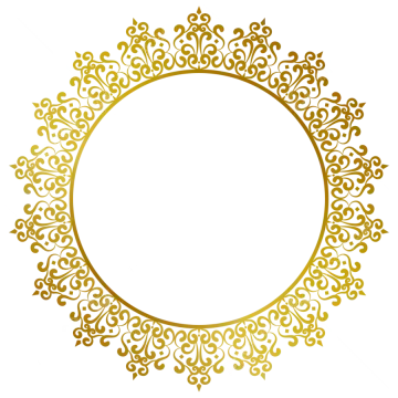 a gold frame with swirls and scrolls