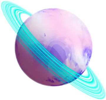 an image of a planet with rings around it
