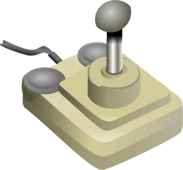 a push button on a white background