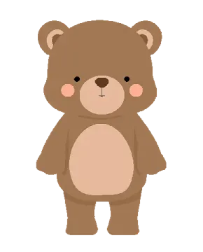 a brown teddy bear standing on its hinds