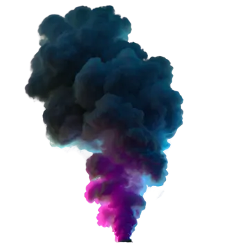 a black cloud of smoke