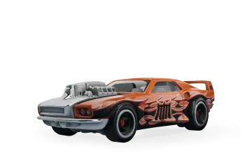 a toy car on a white background