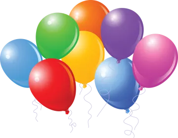 a bunch of colorful balloons