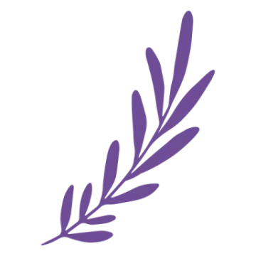 a branch with purple leaves on it