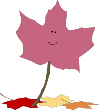 a leaf with a smiley face on it