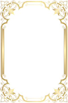 a gold frame with an ornate pattern