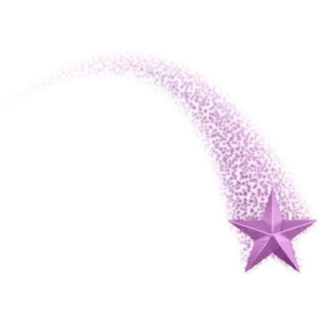 a purple star on a white background