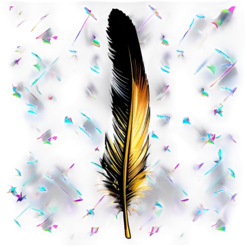 the feathers are black