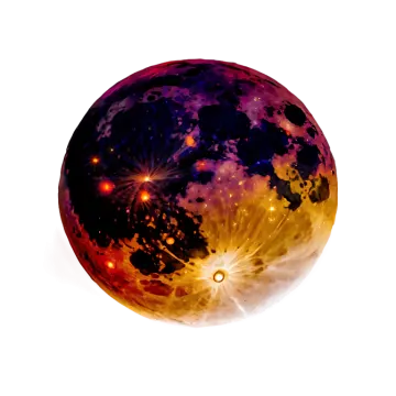 an image of the moon with a white background