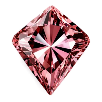 a pink diamond on a white background