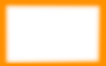 an orange square frame on a white background