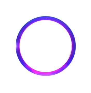 a purple ring on a white background
