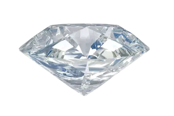 a diamond on a white background