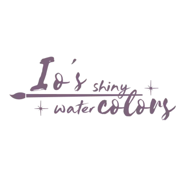 the logo for lo's watercolors
