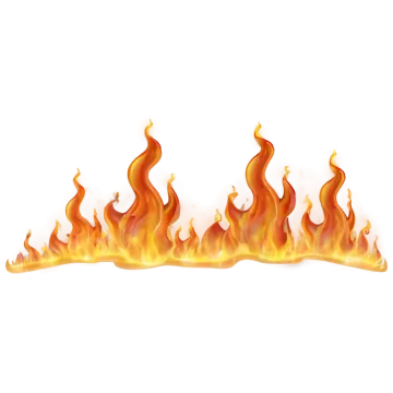 fire flames on a white background