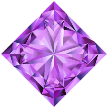 a purple diamond on a white background