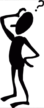 a black and white silhouette of a man playing golf