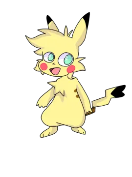 a drawing of a yellow pokemon