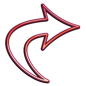 a red arrow on a white background