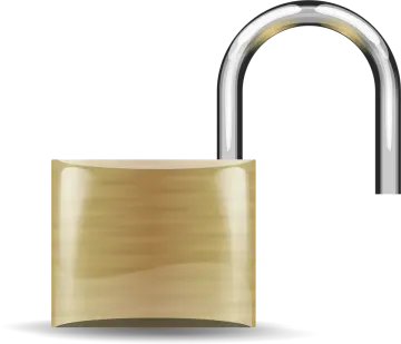 an image of a lock on a white background