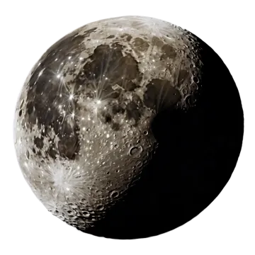 a black and white image of the moon