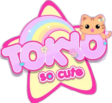 a pink star with a cat on top of it