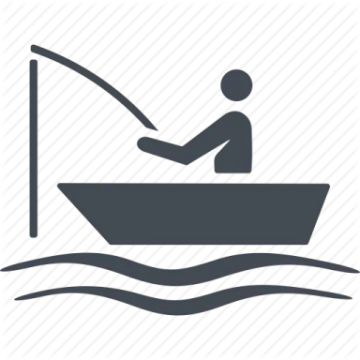 a man in a boat icon