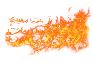 fire flames on a white background